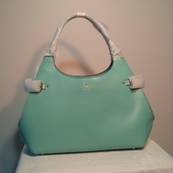 Authentic Kate Spade Vanston Dylan Caribbean blue satchel purse bag - Picture 5 of 13